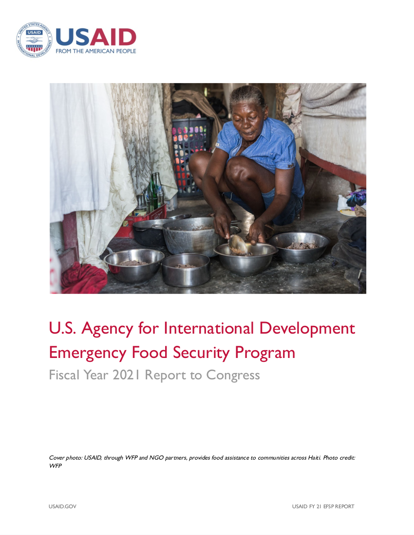 Emergency Food Security Program - FY 2021