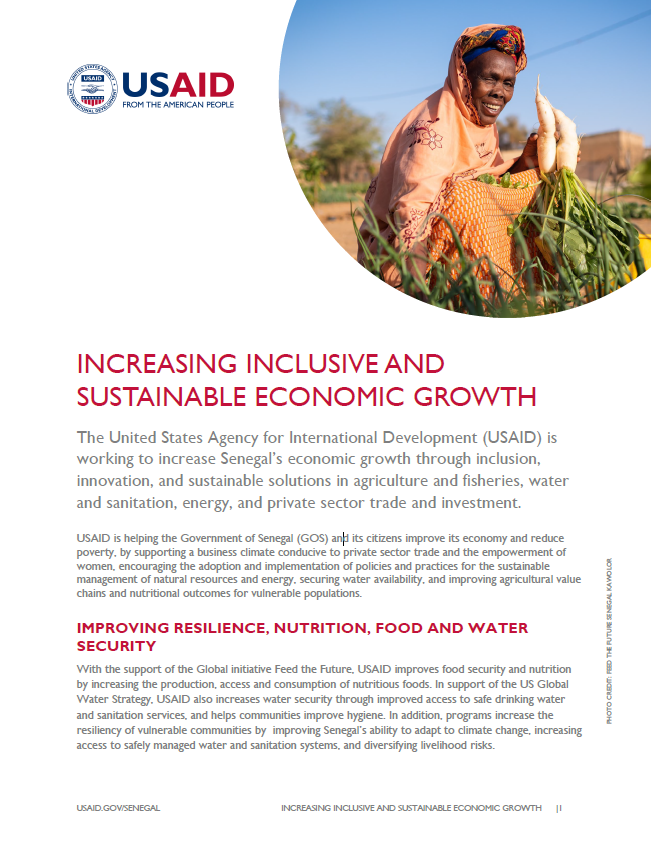 Increasing Inclusive Economic Growth in Senegal