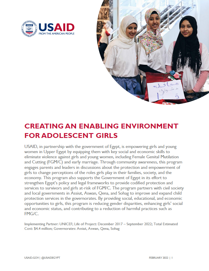 Creating an Enabling Environment for Adolescent Girls