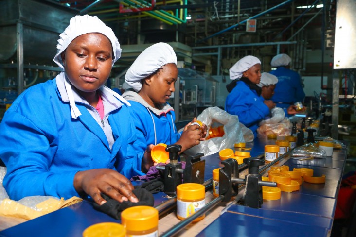 Women working in factory. 