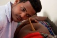 Nurse Shifraw Amene examines a pregnant woman at the Semen Health Center.