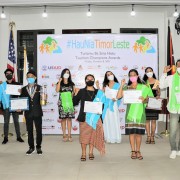 USAID and partners Timor-Leste Tourism Champions and Youth Ambassadors on October 8, 2021.